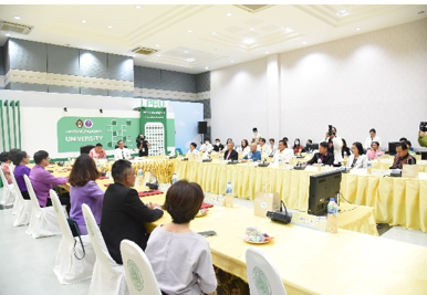 คณะวิจัยได้ดำเนินการประชุมเพื่อแลกเปลี่ยนความคิดเห็นถึงปัญหาผักตบชวาในพื้นที่