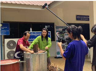 คณะวิจัย โครงการ “การพัฒนานวัตกรรมเพื่อการแก้ปัญหาผักตบชวาในแม่น้ำวังภายใต้หลักปรัชญาเศรษฐกิจพอเพียง