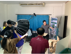 คณะวิจัย โครงการ “การพัฒนานวัตกรรมเพื่อการแก้ปัญหาผักตบชวาในแม่น้ำวังภายใต้หลักปรัชญาเศรษฐกิจพอเพียง